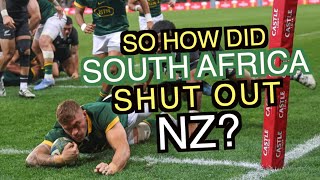 So how did South Africa shut out the All Blacks  Second Test Analysis 2024 [upl. by Aniez]