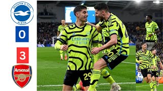 Arsenal vs Brighton HIGHLIGHTS 30  Trossard amp Havertz goal vs Brighton [upl. by Zuckerman]