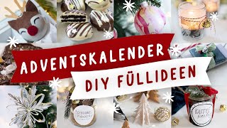 Adventskalender günstig selbst befüllen und selber machen 24 selbstgemachte DIY Ideen  TRYTRYTRY [upl. by Avihs]