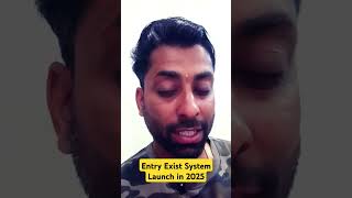 Eu Entry Exist System Start in 2025EES europeanunion ees schengen ytshorts euronews news [upl. by Noelani329]