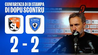 J13  Laval MFC 22 SC Bastia  A Cunfarenza di stampa di Benoît Tavenot [upl. by Muldon]