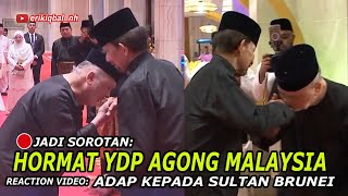 🇲🇾🇧🇳🔴JADI SOROTAN HORMAT AGONG MALAYSIA KE17 KEPADA SULTAN BRUNEI I 🇧🇳 Reaction [upl. by Cleres749]