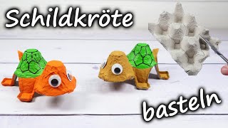 Schildkröte basteln  aus Eierkarton 🤩 [upl. by Egarton183]