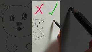 Right way to draw teddy bear [upl. by Tama19]