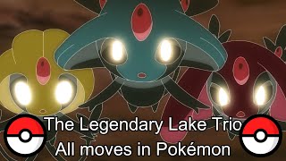 Uxie  Mesprit  Azelf  All moves of Legendary Lake Trio [upl. by Bergmann]