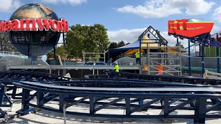 Big Red Boat Coaster Construction  Globe Reopening amp More 2023  Dreamworld Australia [upl. by Ylrae]