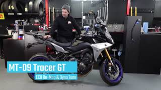 MT09 Tracer GT ReMap and Tune  The importance of revised throttle maps [upl. by Annaeoj]