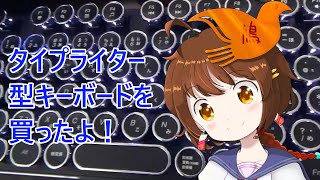 【あまり参考にもならない商品レビュー】 HKW タイプライター風メカニカルキーボード 青軸 JIS規格 109キー シルバーを買ったよ！ 【ただし物はとてもよきです】 [upl. by Jacquenette163]