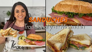 Sandwich Tradicional y Sanduche de Mortadela [upl. by Onaicnop898]