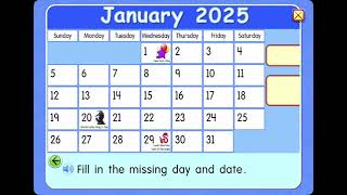 Starfall Calendar January 1 2025 [upl. by Haydon]