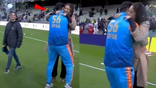 Emotional Irfan Pathan ran and hug Wife after Beat PAK in Final  IND vs PAK WCL Final 2024 [upl. by Akisej]