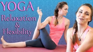 Yoga Beginners Flexibility amp Relaxation Flow 20 Minute Stretch Workout  Joy Scola [upl. by Welles834]