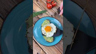 Feta Egg Avocado Toast 🥑🍳shorts asmr [upl. by Aerahs878]