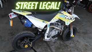 The Parts You Need For Your Street Legal Pit Bike  YCF 190 Supermoto Daytona [upl. by Nilson]