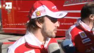 Alonso y Massa cierran las Finales Mundiales de Ferrari en Cheste [upl. by Htebazileharas103]