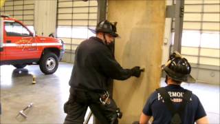 Firefighting Forcible Entry Basics Inward Swinging [upl. by Lleruj643]