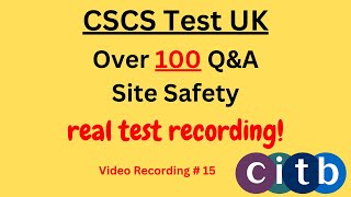 CSCS Card UK  CSCS Test 2024  CSCS Test for Green Card  cscscard uk  15 sitesafety [upl. by Ranson]