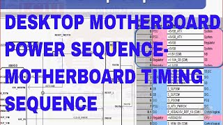 Desktop Motherboard Power Sequence  desktop motherboard repairing notes [upl. by Aiasi]