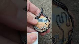 Short Oxidizing Copper Pendant [upl. by Llennhoj]