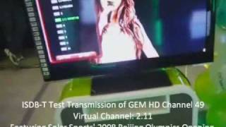 GEMNET HD  Philippines ISDBT broadcast using Devant LED LCD TV [upl. by Wharton]