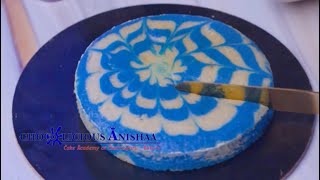 Eggless Marble Cake  Blue Marble Cake [upl. by Farver458]