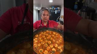 Camarones 🍤 rancheros fypシ゚viral foodie food cooking halloween [upl. by Oihsoy]