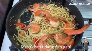 Seafood Aglio Olio Mudah Dimasak Sedap Dimakan [upl. by Alcot]