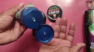 NIVEA Cherry and Dabur Vatika Onion Hair Fall Control Shampoo Unboxing [upl. by Aineg]