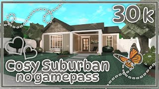 Bloxburg Build  Cozy Suburban House no gamepass 30k [upl. by Byrle]