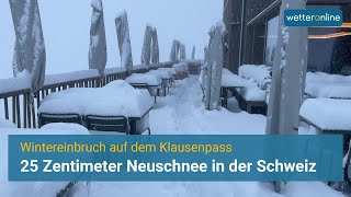 Wintereinbruch bringt 25 Zentimeter Neuschnee [upl. by Allana]