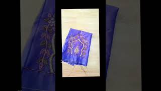 Unstitched blouse material handwork [upl. by Kleeman687]