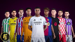 LaLiga EA Sports Official Kits 202425 Full Version  PES 2021 amp FL24 [upl. by Adieno]