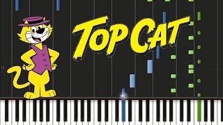 Top Cat  Theme Song Synthesia Tutorial [upl. by Thgiwed134]