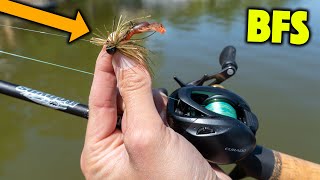 BFS Fishing With A MICRO BASS JIG [upl. by Yenaled]