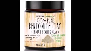 Molivera Organics Bentonite Clay for Detoxifying and Rejuvenating Skin and Hair 16 oz [upl. by Notse]