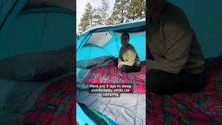 3 Tips to Sleep Comfortably While Car Camping [upl. by Olli]