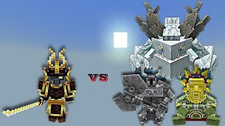 Auron Silent of the Wind vs MowziesMobs Bosses  Minecraft Bedrock  Mob Battle [upl. by Hootman921]