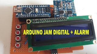 ARDUINO JAM DIGITAL setting alarm Piezoelektrik sensor [upl. by Blondelle843]