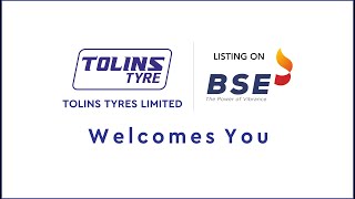 Listing Ceremony of Tolins Tyres Limited at BSE [upl. by Krm]