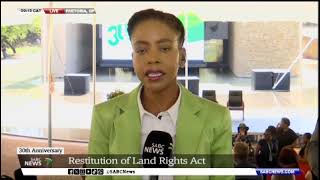 Minister Nyhontso CRLR commemorative event of 30th Anniversary of SA Restitution of Land Rights Act [upl. by Enorahs]