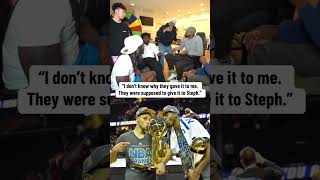 Andre Iguodala on winning the 2015 NBA Finals MVP over Steph Curry 😮 via KaiCenatTT [upl. by Aisor31]