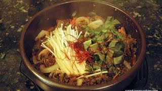 5 stone bowl recipes  Ddukbaegi Bulgogi Albap Gyeranjjim Bibimbap Dwenjang Jjigae 돌솥 레시피 [upl. by Ahsats]