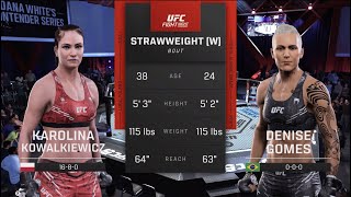 UFC Vegas 100 Kowalkiewicz vs Gomes UFC 5 Simulation [upl. by Mallis]