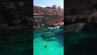 Comino Island Blue Lagoon 🇲🇹 Malta travel scenic [upl. by Dumm]