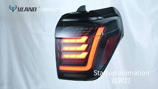 VLAND Full LED Tail Lights For Toyota 4Runner 20142021 [upl. by Woodman]