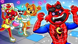 SMILING CRITTERS CATNAP SPIDERMAN GETS A FANCLUB but a Big Fan  Poppy Playtime 3 Animation [upl. by Ellora]