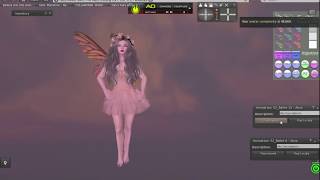 Teasel 20 Iridescent Fairy Wings Bento Animated for Second Life Texture amp Animation HUD preview [upl. by Aihsel]