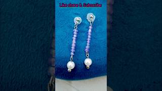 Diy easy beaded 💜💜 trending diy viralart viral art shortsfeed youtubeshorts [upl. by Tulley]