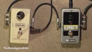 ♫ MXR Micro Amp vs Electro Harmonix EL Nano LPB1 ► HD Audio [upl. by Reste922]