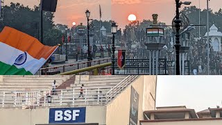 quotBeating Retreating Ceremonyquot At WagahAttari Border Or IndiaPakistan Border [upl. by Allmon83]